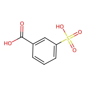 Benzoic acid, 3-sulfo- structure