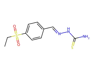 2-{[4-(Ethanesulfonyl)phenyl]methylidene}hydrazine-1-carbothioamide structure
