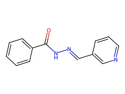 N-(pyridin-3-ylmethylideneamino)benzamide structure