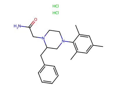 2-(4-Benzyl-1-piperazinyl)-N-mesitylacetamide dihydrochloride structure