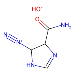 4-Carbamoyl-4,5-dihydro-1H-imidazole-5-diazonium hydroxide structure