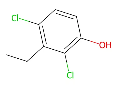 2,4-Dichloro-3-ethylphenol structure