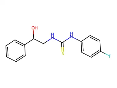 Thiourea, N-(4-fluorophenyl)-N'-(2-hydroxy-2-phenylethyl)- structure