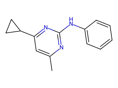 嘧菌环胺 structure