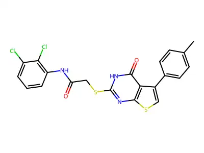CAS 1215561-38-8 - C21H15Cl2N3O2S2 structure