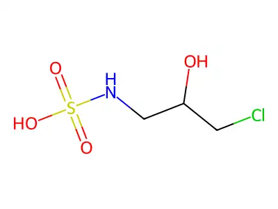 Sulfamic acid, (3-chloro-2-hydroxypropyl)- structure