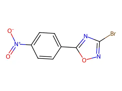 3-Bromo-5-(4-nitrophenyl)-1,2,4-oxadiazole structure
