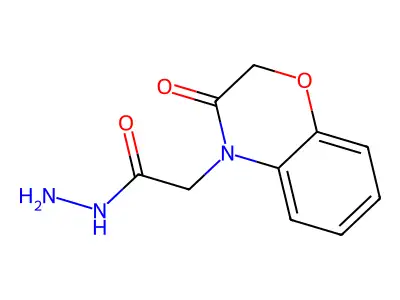 2-(3-oxo-2,3-dihydro-4H-1,4-benzoxazin-4-yl)acetohydrazide structure