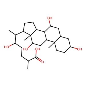 3,7,12,22-四羟基胆甾烷酸 structure