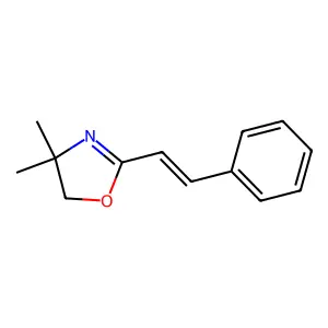 4,4-Dimethyl-2-(2-phenylethenyl)-2-oxazoline structure