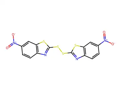 Benzothiazole, 2,2'-dithiobis[6-nitro- structure