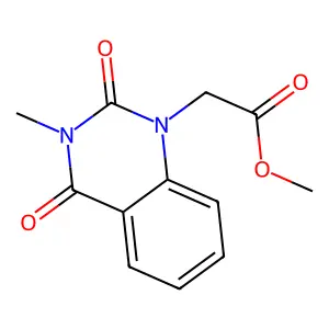 Methyl 2-(3-methyl-2,4-dioxoquinazolin-1-yl)acetate structure