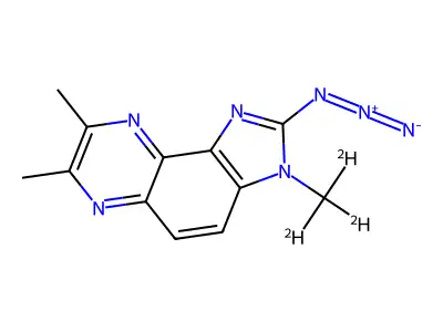 2-Azido-3,7,8-trimethyl-3H-imidazo[4,5-f]quinoxaline structure