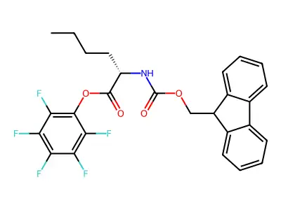 Fmoc-L-2-aminohexanoic acid-OPfp structure