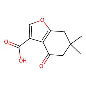 6,6-Dimethyl-4-oxo-4,5,6,7-tetrahydro-benzofuran-3-carboxylic acid structure