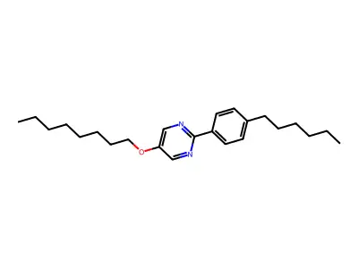 2-(4-Hexylphenyl)-5-octoxypyrimidine structure