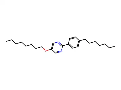 2-(4-Heptylphenyl)-5-octoxypyrimidine structure