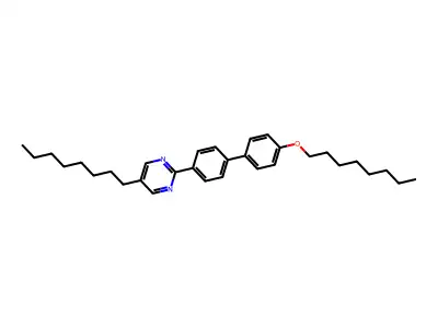 Pyrimidine, 5-octyl-2-[4'-(octyloxy)[1,1'-biphenyl]-4-yl]- structure