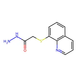 2-(喹啉-8-基硫基)乙酰肼 structure