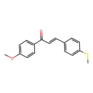 2-Propen-1-one, 1-(4-methoxyphenyl)-3-[4-(methylthio)phenyl]- structure