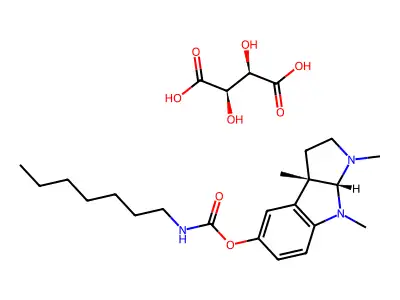 Eptastigmine tartrate structure