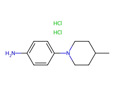 4-(4-Methylpiperidin-1-yl)aniline hydrochloride structure
