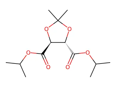 Diisopropyl 2,2-dimethyl-1,3-dioxolane-4,5-dicarboxylate structure