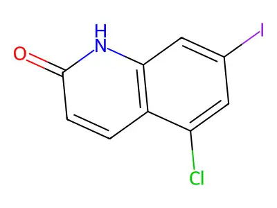 Quinolinol, 5-chloro-7-iodo- structure