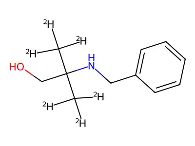 2-(Benzylamino)-2-methylpropan-1-ol structure