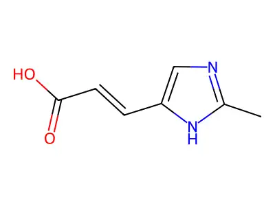 (E)-3-(2-甲基-1H-咪唑-4-基)丙烯酸 structure