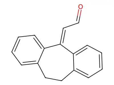 2-(10,11-Dihydro-5H-dibenzo[a,d]cyclohepten-5-ylidene)acetaldehyde structure