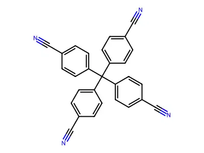 Benzonitrile, 4,4',4'',4'''-methanetetrayltetrakis- structure