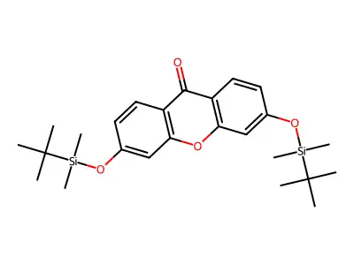 3,6-Bis[[tert-butyl(dimethyl)silyl]oxy]xanthen-9-one structure