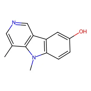 5H-Pyrido(4,3-b)indol-8-ol, 4,5-dimethyl- structure