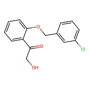 2-(3-氯苄氧基)苯乙酰甲醇 structure