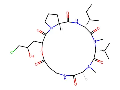 Chlorodestruxin structure