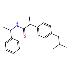 (S,R)-N-(1-Phenylethyl) Ibuprofen Amide structure