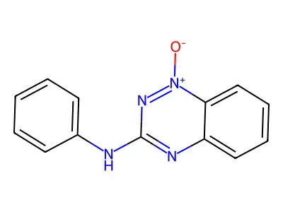 1,2,4-Benzotriazin-3-amine, N-phenyl-, 1-oxide structure