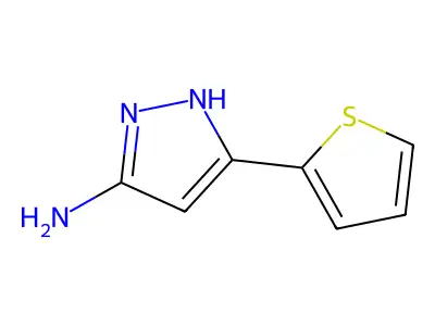3-(噻吩-2-基)-1H-吡唑-5-胺 structure