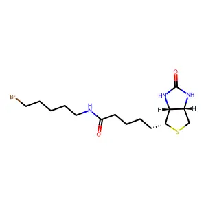 Biotin 5-Bromopentylamide structure