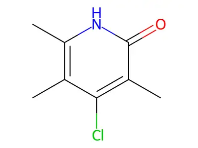 4-chloro-3,5,6-trimethyl-1H-pyridin-2-one structure