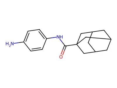 N-(4-aminophenyl)adamantane-1-carboxamide structure