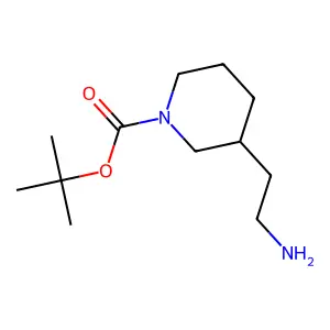 tert-Butyl (3S)-3-(2-aminoethyl)piperidine-1-carboxylate structure