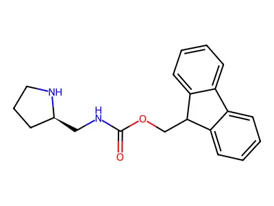 (9H-Fluoren-9-yl)methyl (pyrrolidin-2-ylmethyl)carbamate structure