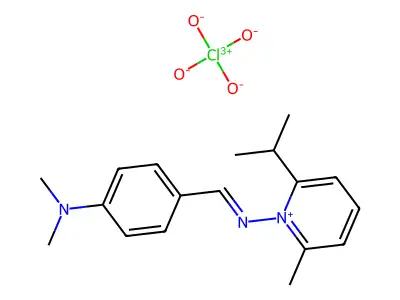 C18H24N3.ClO4 structure