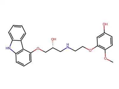 5'-Hydroxyphenyl Carvedilol structure