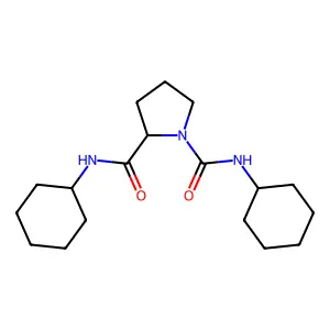 (2S)-N1,N2-Dicyclohexyl-1,2-pyrrolidinedicarboxamide structure