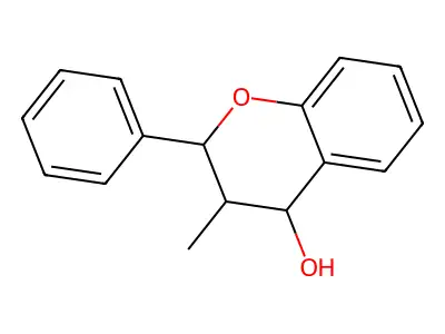 3-Methyl-2-phenylchroman-4-ol structure