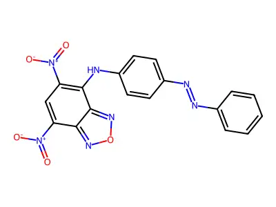 2,1,3-Benzoxadiazol-4-amine, 5,7-dinitro-N-[4-(2-phenyldiazenyl)phenyl]- structure