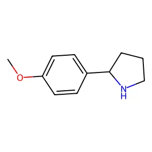 (S)-2-(4-Methoxyphenyl)pyrrolidine structure